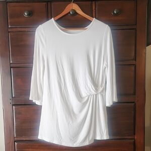 Soft Surroundings White Long Sleeve Top